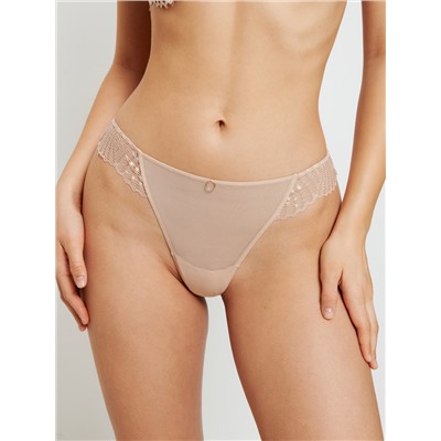 Трусы стринг жен Ksimena бежевый Infinity Lingerie