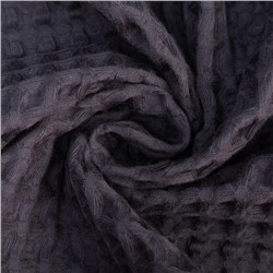 Халат вафельный женский удлинённый «Этель» Boho, размер 42-44, хлопок, 290 г/м², тёмно-серый