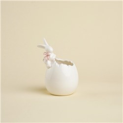 Конфетница SL Home «Лесные кролики», 10×9×15 см, фарфор, белая