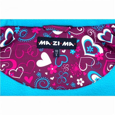 Комплект зимний для девочки Сердечки аметист MaZiMa