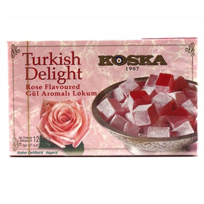 Рахат-лукум со вкусом розы, Koska, 125 г