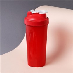 Бутылка/Шейкер SIMPLE SHSA-600 красный, для спортивного питания 600ML/уп72