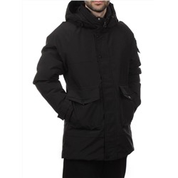 8897 BLACK Куртка мужская зимняя облегченная (130 гр. холлофайбер)