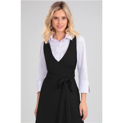 LeNata 31299 черный, Блуза,  Юбка,  Жилет