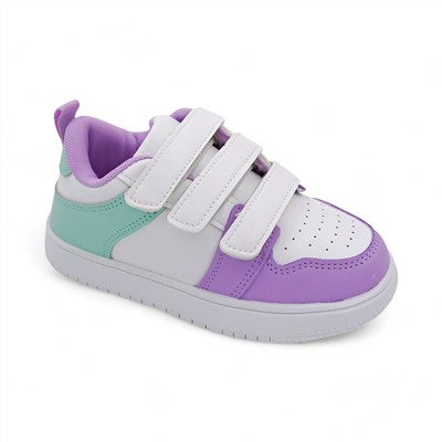Кроссовки А83-17 бело фиолетовые п/п