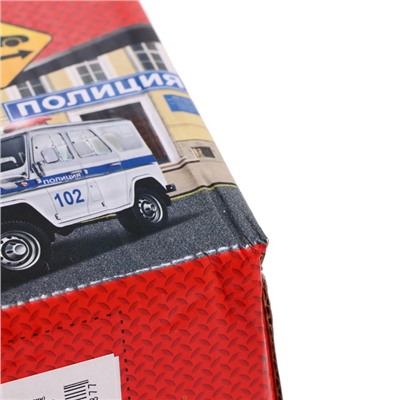 УЦЕНКА Игровой набор «Гараж полицейского участка с УАЗ Хантер», 22 см, ворота, световые и звуковые эффекты