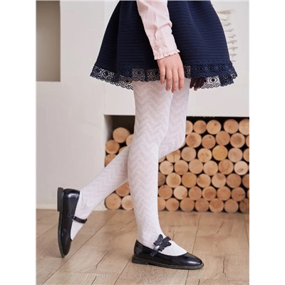 Колготки Лукоморье 272 бел Зиг-Заг М