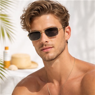 Очки солнцезащитные модные узкие, арт.007.405