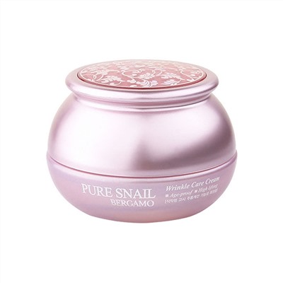 Антивозрастной крем с улиточным муцином Bergamo Pure Snail Wrinkle Care Cream