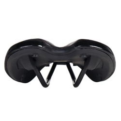 Седло велосипедное MTB COMIRON HINAULT M039BK 250X155, Технологии: DW, ED. Верх: PU принтованный глянец/Цвет: Чёрный /уп 30/