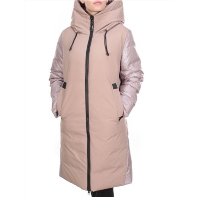 2235 PINK POWDER Пальто женское зимнее AKIDSEFRS (200 гр. холлофайбера)