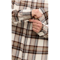 Рубашка F521-0460 milk-brown
