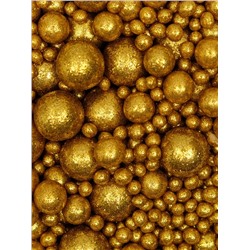 Посыпка кондитерская с мягким центром «Блеск», золото, 50 г