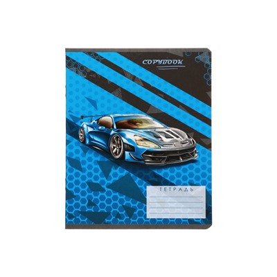 Комплект тетрадей из 10 штук, 18 листов в линию Calligrata "Тачки", обложка мелованный картон, ВД-лак, блок офсет, 5 видов по 2 штуки