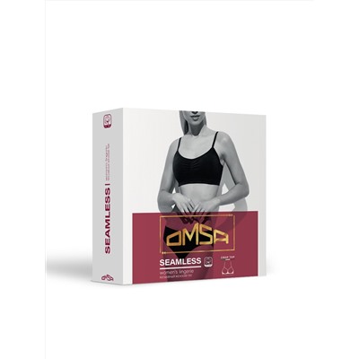 Omsa Топ OmD 1111S Cotton Майка "Toп" женская (кроп-топ на тонких бретелях с вкладышами), CO