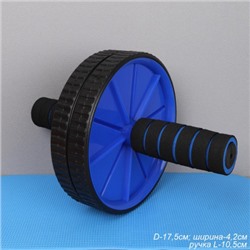 Ролик для пресса Woohooo Core Trainer / + коврик для коленей / синий / уп40