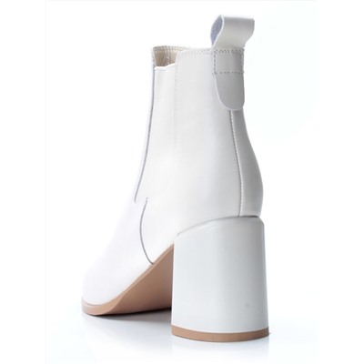 01-PCT169-2 BEIGE Ботинки Челси демисезонные женские (натуральная кожа, байка)