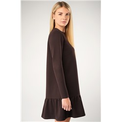 Женское платье - трапеция из футера Happyfox