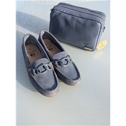 КОМБО Мокасины от испанского производителя S28397NBJeans + AB.ZAPATOS Pelle 21-20 (370) azul АКЦИЯ
