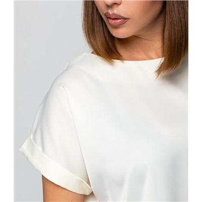 Блуза #ОКТ035001-1, кремовый