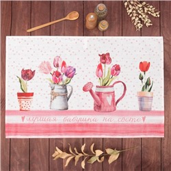 Полотенце «Этель. Любимая бабушка», 40×67 см, 100% хлопок, репс 190 г/м²