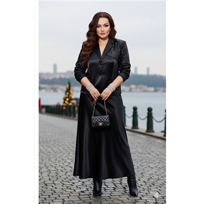 Жакет, юбка Vittoria Queen 27323 черный