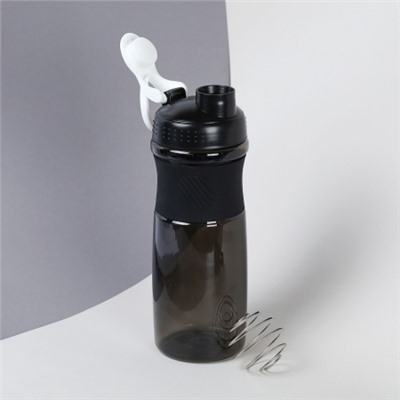 Бутылка/Шейкер NEWWAVE  SHS-760 чёрно-белая, для спортивного питания 760ML/уп60