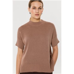 Джемпер вязаный с короткими рукавами