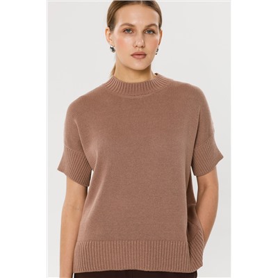 Джемпер вязаный с короткими рукавами