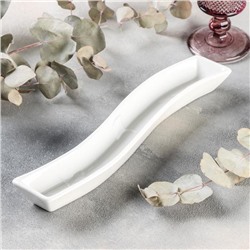 Блюдо для оливок Magistro «Бланш», 29.5×6 см, фарфор, белое