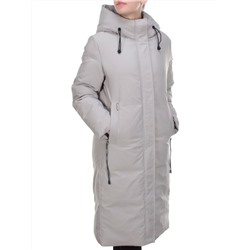 2233 BEIGE Пальто женское зимнее AKIDSEFRS (200 гр. холлофайбера)