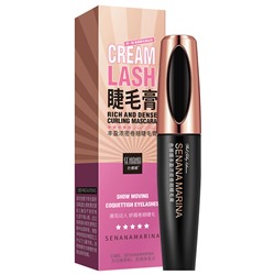 SENANA CREAM LASH Подкручиваяющая и удлиняющая тушь для ресниц (водостойкая), 12г