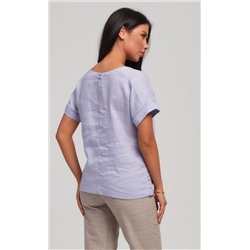 Блузка лен F212-1130 l.blue