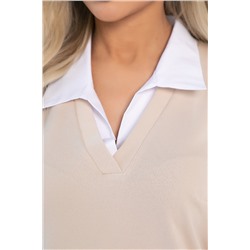 Пуловер На высоте (крем-брюле) Б12758-12М