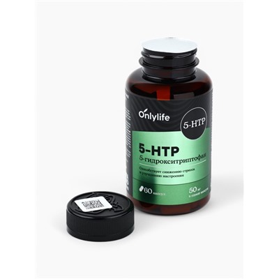 5 HTP триптофан витамины для настроения и сна, контроль веса, 60 капсул