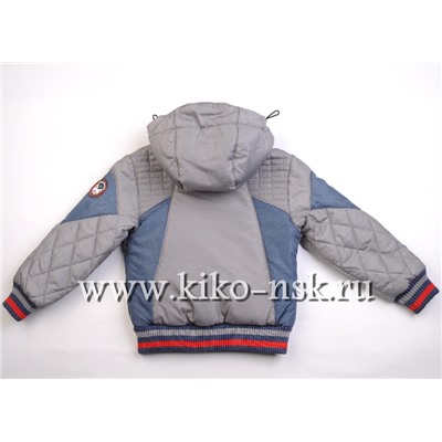 9063 Куртка на синтепоне Джинсовый/104