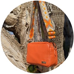 Pelle 21-20 (370) naranja - CINTURON BOLSOS (150)-6 (19) АКЦИЯ