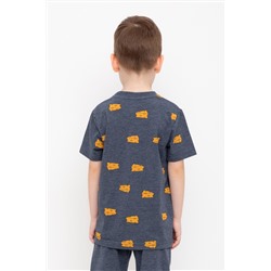 Фуфайка тем.синий меланж, сыр к506 Crockid