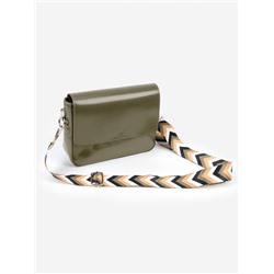 Ручка для сумки «Стрелки», стропа, с карабинами, 139±3×3.8 см, бежевая, белая, чёрная