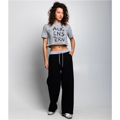 Футболка #КТ888119, серый меланж