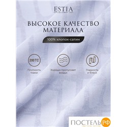 Estia ЭНТОН Простыня на резинке 160х200+30, 1 пр., хл./сатин