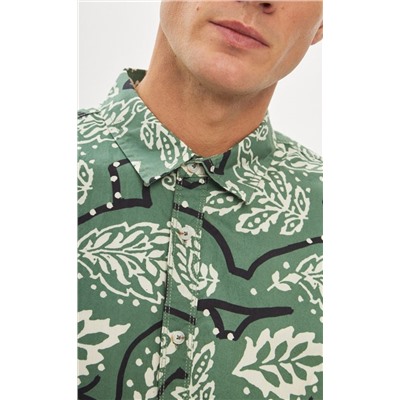 Рубашка к/р P411-0499 green