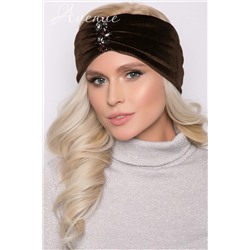 Повязка-5 шоколад бархат