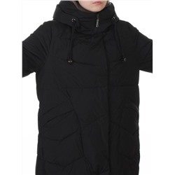 8806 BLACK Пальто зимнее женское (150 гр. холлофайбер)