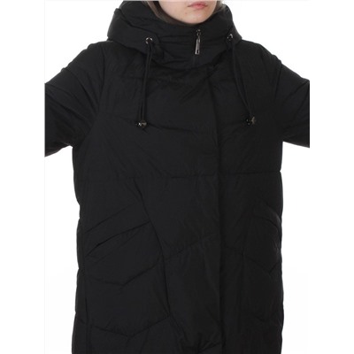 8806 BLACK Пальто зимнее женское (150 гр. холлофайбер)