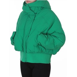 H24-033 GREEN Куртка пуховая зимняя женская (пух)