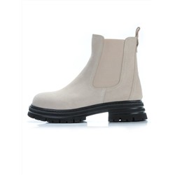 01-155-1MR BEIGE Ботинки Челси демисезонные женские (натуральная замша, байка)