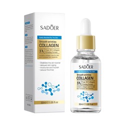 Увлажняющая антивозрастная сыворотка для лица с коллагеном SADOER Collagen Anti-Aging Face Serum, 30 мл.