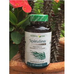 Спирулина в капсулах от Herbal One, Spirulina, 100 капсул