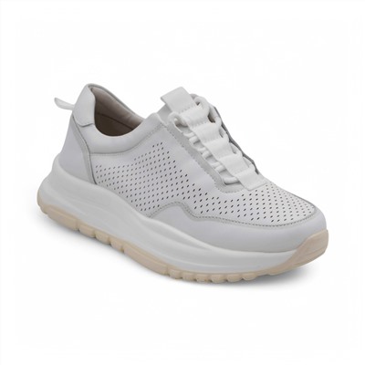 Кроссовки из натуральной кожи PDL250-1 белые